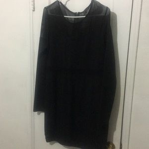 Material Girl Black longsleeve Dress